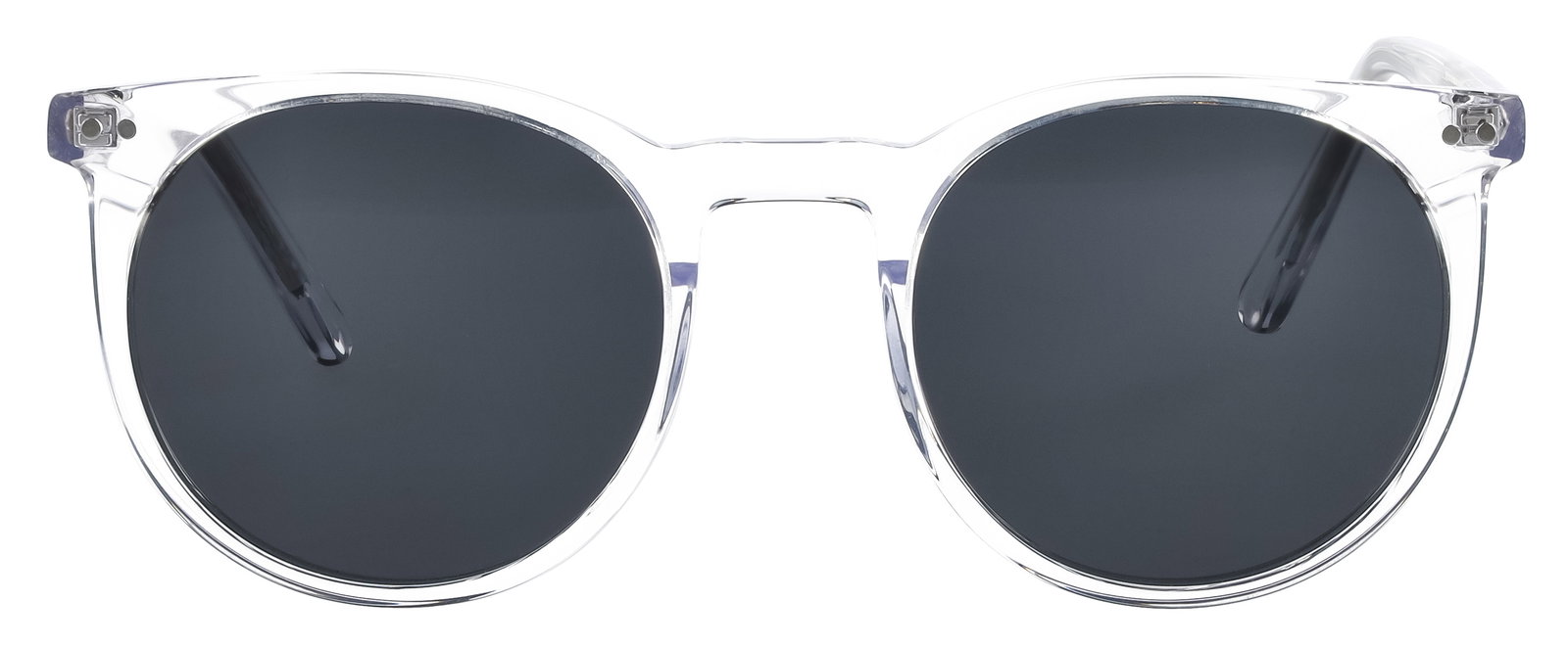 Das Bild zeigt die Kindersonnenbrille 722122 in transparent von vorne.